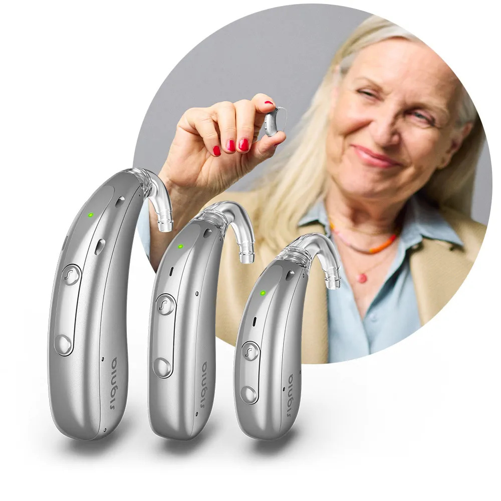 Signia Motion Charge&Go IX BTE Behind-the-Ear Hearing Aid Family - Severe Hearing Loss Solutions